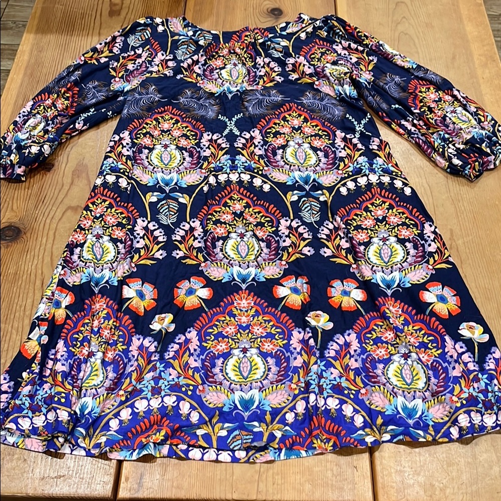 NWOT Anthropologie Maeve BOHO Floral Mini Dress Sundress With Open Back